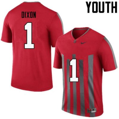 NCAA Ohio State Buckeyes Youth #1 Johnnie Dixon Throwback Nike Football College Jersey KMJ1445PJ